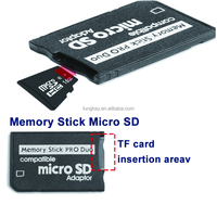 Adaptateur LUNG JKAY haute vitesse MS Pro Duo TF vers MS Pro SDHC TF MS pour lecteur de carte, accessoires de jeu pour carte mémoire Micro SD