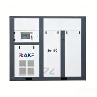 Compresseur d'air industriel à vis ZAKF 150HP 110KW à vitesse fixe IP54 8bar 10bar 12bar fiable avec moteur à engrenages et économie d'énergie pour le ciment