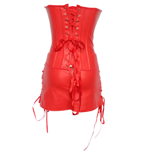 Sexy Sortir Vêtements, Seksy Robes Vinyle Robe Corset - Product Image 2