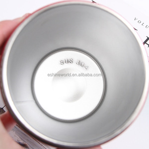 Logo kustom 304 terisolasi baja nirkarat Tumbler ramah lingkungan kebugaran Gym botol air dan pengocok Protein cangkir dengan Mixer logam - Product Image 4