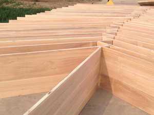 Hengyuwood gỗ rắn paulownia Hội Đồng Quản trị ban đầu đăng nhập vuông tủ quần áo phân chia Kệ Layering backboards bảng Bảng hiện đại - Product Image 4