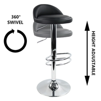 Tabouret de bar au design moderne et simple, fourni directement par l'usine, pour la maison, la cuisine, la salle à manger, le café, le pub, le bistrot, chaise de bar pivotante