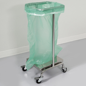 JH-Mech prix d'usine <span class=keywords><strong>poubelle</strong></span> chariot à <span class=keywords><strong>sac</strong></span> <span class=keywords><strong>poubelle</strong></span> avec roues <span class=keywords><strong>support</strong></span> de <span class=keywords><strong>sac</strong></span> <span class=keywords><strong>poubelle</strong></span> en acier argenté extérieur mobile - Product Image 3