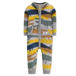 Personnalisation d'usine combinaison en laine hiver <span class=keywords><strong>polaire</strong></span> barboteuse pour nouveau-né vêtements de nuit fermeture éclair bébé pyjamas pour garçon ou fille - Product Image 2