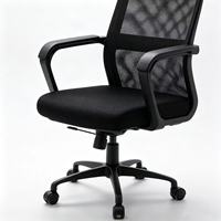 Chaise de bureau ergonomique multifonctionnelle et tendance, chaise de visiteur pivotante moderne en tissu maillé respirant pour ordinateur