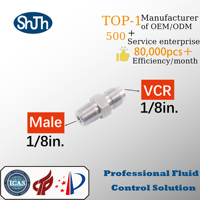 Raccord à vis extérieur haute pression en acier inoxydable forgé SHJH, filetages NPT/BSPP/BSPT, applications huile, gaz, eau, modèle
