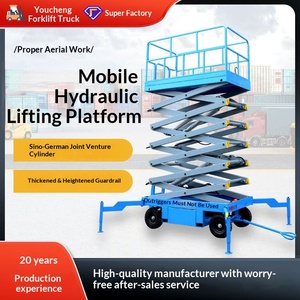 Mobile scissor lift Hydraulic lifting platform Mobile AC lift ladder Aerial work Ladder - Product Image 1