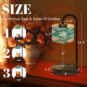 Lámpara Calentadora de Velas Eléctrica con Pantalla con Diseño Marino, Regulable, Aromaterapia para Interiores, Regalo para Decoración del Hogar - Product Image 2