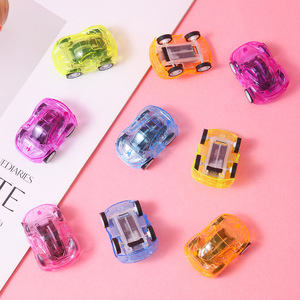 Voitures jouets transparentes à friction en plastique pour enfants de 2 à 4 ans, modèle berline unisexe, cadeau éducatif - Product Image 3