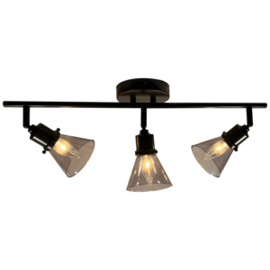 Lustre d'intérieur à rail fixe à 3 lumières <span class=keywords><strong>de</strong></span> luxe simple abat-jour en verre gris clair lampe <span class=keywords><strong>de</strong></span> taille moyenne pour décor <span class=keywords><strong>de</strong></span> chambre à coucher - Product Image 2