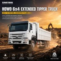 Camion benne Sinotruk HOWO 6x4 371HP 10 roues Euro 2 Diesel Neuf Conduite à gauche Prêt à être expédié pour les projets africains