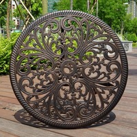 Chaise d'extérieur en fonte d'aluminium Jardin Jardin Extérieur Chaise Table Mobilier Patio