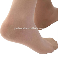 Chaussettes de compression noires anti-thrombose veineuse profonde Dvt 15-21mmHg Knee High Travel Flight