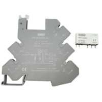 Module de relais à semi-conducteurs fin pour rail DIN, entrée 24 VCC, bornes à clipser, certifié CE, relais automatiques pour contrôle d'automatisation industrielle