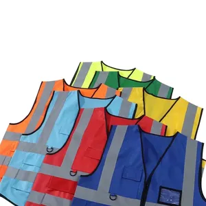 Gilet de sécurité réfléchissant avec Logo personnalisé, gilet de sécurité avec poche