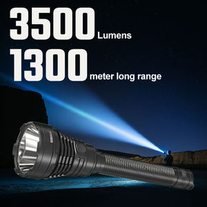 Senter LED Industri Aluminium Alloy IP68 Jangkauan 1300 Meter Pencahayaan Jarak Jauh Tahan Air untuk Pencarian dan Penyelamatan Luar Ruangan Gua - Product Image 3