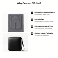Ensemble de prière pliable Abaya Jilbab avec Niqab, Robe musulmane avec sac, Tenue de voyage, Vêtements islamiques, Ensemble hijab musulman