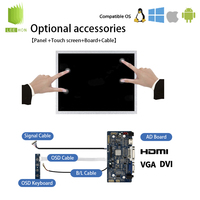 Módulo LCD TFT Industrial BOE GV104X0M-N10 de 10.4 Pulgadas, 1024x768 XGA, LVDS, 30 Pines, Pantalla IPS de Amplio Rango de Temperatura