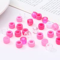 Vente en gros 200 pièces grand trou 12mm accessoires de bijoux de cheveux métalliques perles pour extension de tresses pour enfants