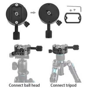 Accessoires d'appareil photo en gros : Tête de trépied panoramique à 360 degrés avec <span class=keywords><strong>pince</strong></span> de fixation rapide <span class=keywords><strong>pour</strong></span> appareil photo reflex numérique - Product Image 2