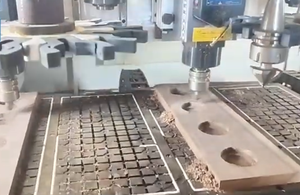 YUESHEN 맞춤형 CNC 가공 월넛 우드 서빙 트레이 직사각형 비치 커피 플래터 부품 CNC 가공 작업 - Product Image 4