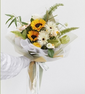 กระดาษห่อกันน้ำ JOYWOOD สีรุ้งลายดอกไม้ <span class=keywords><strong>Rhineland</strong></span> Rose ขนาดสั่งทำได้ สำหรับงานฝีมือ งานแต่งงาน ตกแต่งช่อดอกไม้ ของขวัญ - Product Image 3