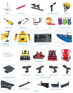 Perahu perahu kano Kayak kemudi pisau ekor perahu kaki kontrol arah kit sistem kemudi bagian bahan aluminium - Product Image 6