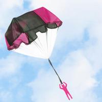 Mini Parachute de Jeu Extérieur à Lancer à la Main, Jouet Éducatif Interactif Sportif pour Enfants et Parents