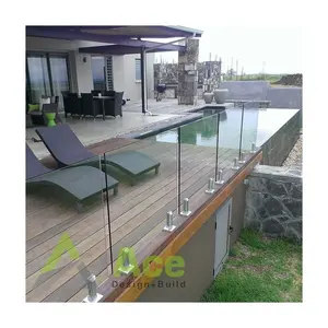 Balustrade de balcon en acier inoxydable, balustrade de luxe en satin ss304 pour jardin