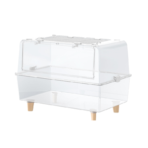 Cage à <span class=keywords><strong>hamster</strong></span> de luxe spacieuse avec design entièrement transparent, antidérapant et fonction empilable - Product Image 1
