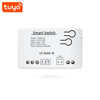 Interrupteur intelligent WiFi Tuya 1CH, relais intelligent, télécommande RF433, AC85-250V 10A 2200W, compatible avec Alexa Google Home PST-TYAC-1CH