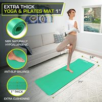 Rouleau de fabrication de slip 1 lots de couverture à motif recyclé Waterpr Kauuk Yellow Carrier Cork Laying Arch Yoga Mat
