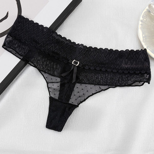 Perizoma Sexy in Pizzo da Donna con Vita Bassa e Taglio a Triangolo, Leggero e Morbido, Seducente T-pants Femminile - Product Image 6