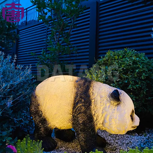 Luz Decorativa LED con Motivo de Panda, Hecha de Resina de Fibra de Vidrio, para Decoración de Paisajes de Parques al Aire Libre - Product Image 4