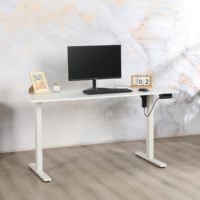 Bureau informatique rétractable en fer, hauteur réglable, type assis, avec moteur unique, bureau électrique à levage assis-debout