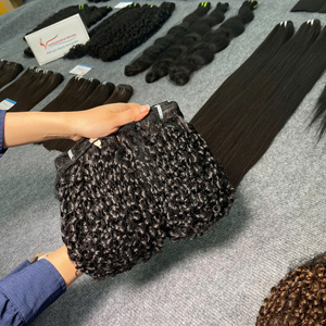 Calidad de lujo: obtenga el aspecto de trama rizada negra de vapor que siempre ha deseado 100% extensiones de cabello Remy vietnamita, sin enredos - Product Image 6