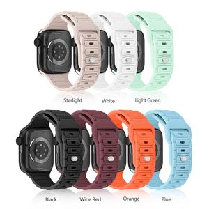 애플 워치 울트라 밴드 38mm 부드러운 실리콘 팔찌 팔찌 스트랩 애플 워치 10 스트랩에 대 한 핫 세일 - Product Image 5