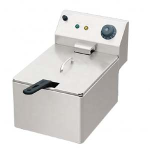 Kingbetter Commercial Stainless Steel Electric Fryer Single Tank Single <b>Basket</b> 4L Oil CE Certified <b>Frying</b> Machine - Product Image 1