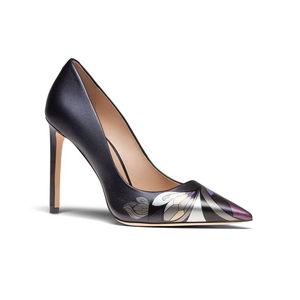 Suola in pelle con tacco argento in pelle marrone scarpe eleganti - Product Image 4