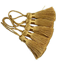 Pompons décoratifs en polyester métallisé de 9,5 cm, mini pendentifs suspendus, pour boîtes cadeaux, porte-clés, plusieurs couleurs, résistants aux plis