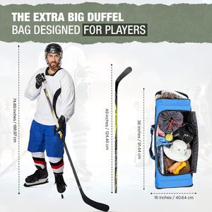 Échantillon gratuit Sacs de hockey sur glace Sac de transport avec bandoulière réglable confortable pour hommes et femmes adultes - Product Image 2