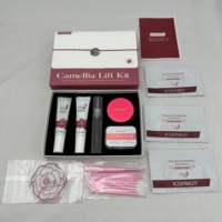Корейский набор для лифтинга ресниц Camellia Lift Big Kit с 18% цистеамина, мягкая завивка, держится до 90 дней, для густых и матовых волос