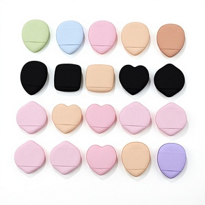 Mini Esponja de Maquillaje con Forma de Corazón, Lavable, Hidrófila, de PU, para Aplicación de Polvo - Product Image 3