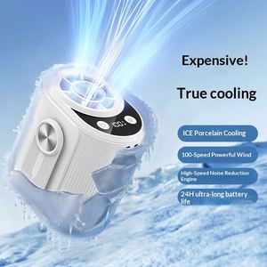 OEM ODM Custom Portable Wearable Bladeless <b>Mini</b> Waist <b>Fan</b> 4000Mah <b>USB</b> Rechargeable for Construction Site Outdoor - Product Image 4