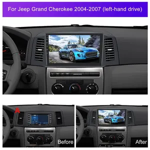 Android 12 CarPlay Android Auto <span class=keywords><strong>Radio</strong></span> pour JEEP Grand Cherokee 2004 2005 2006 2007 4G WiFi Car Multimedia GPS Navigation 2din HU - Product Image 2
