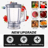 Pièces de rechange pour blender OEM/ODM 1,5 L sans BPA, récipient de remplacement avec couvercle
