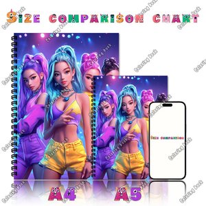 <span class=keywords><strong>Quaderno</strong></span> a Spirale Personalizzabile, Sketchbook K-Pop, Libro da Colorare con Pagine Personalizzate, Libro Antistress per Adulti e Studenti, Regalo - Product Image 4