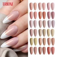 Ensemble de vernis à ongles en gel rose nude 30 couleurs 15 ml, longue tenue, sans TPO ni HEMA, étiquette privée personnalisée OEM, vernis à ongles en gel solide UV LED à retirer par trempage