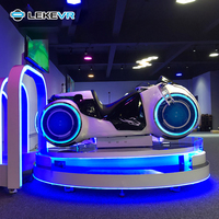 LEKE VR Parc d'attractions Simulateur de moto Réalité virtuelle Centre commercial Arcade 9d Motion Racing Moto Ride