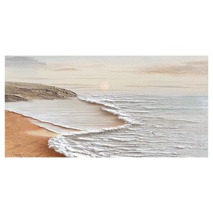 Hand Painted Oil Painting Abstract Landscape Sunrise Beach Scene Modern Wall Art For Living Room Decor 100% Handmade <b>Frameless</b> - Product Image 5